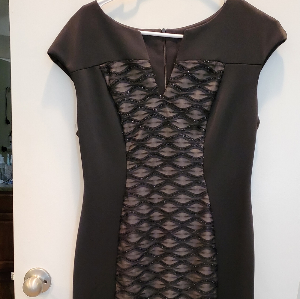 Connected Apparel Black Sheath dress